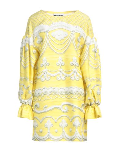 Moschino Woman Mini Dress Yellow Size 12 Viscose