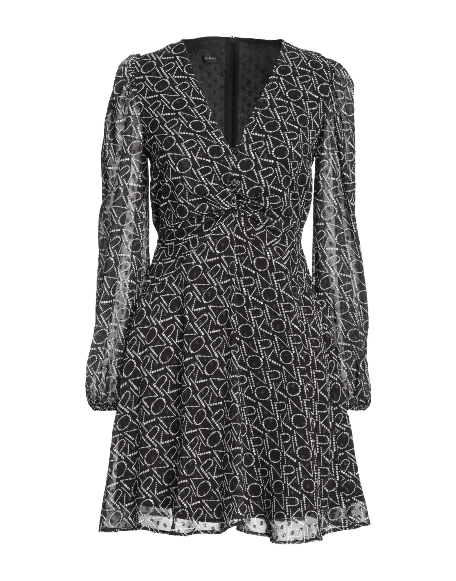 Pinko Short Dresses In Black