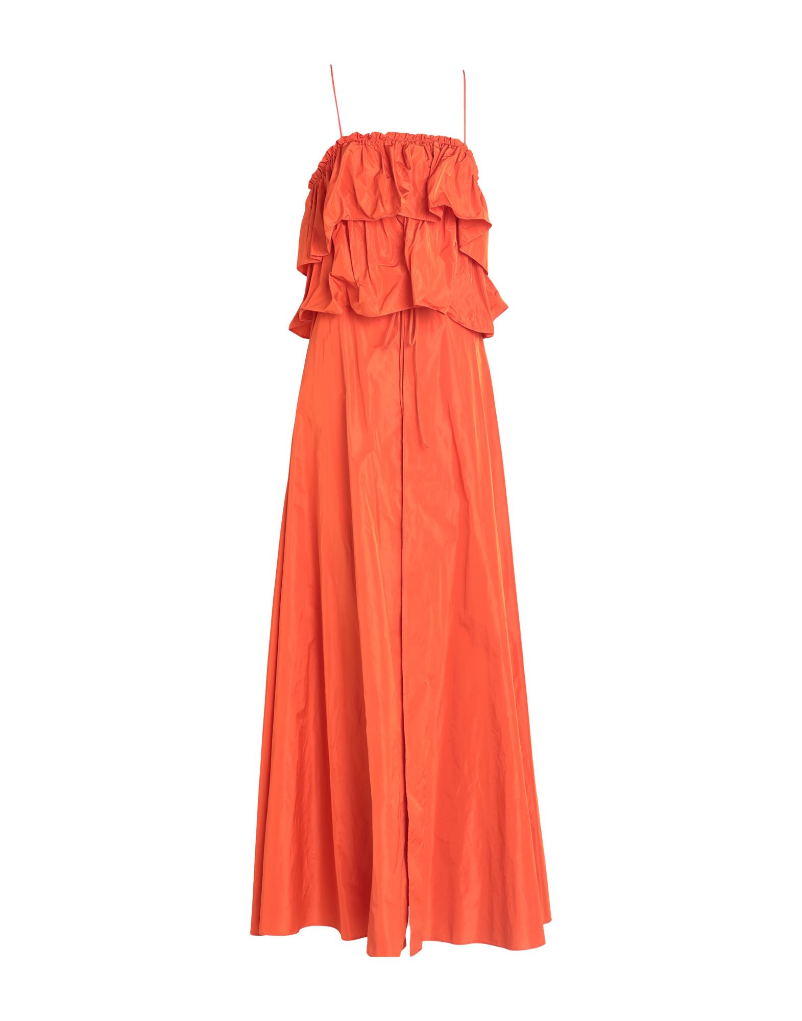 Pinko Long Dresses In Orange