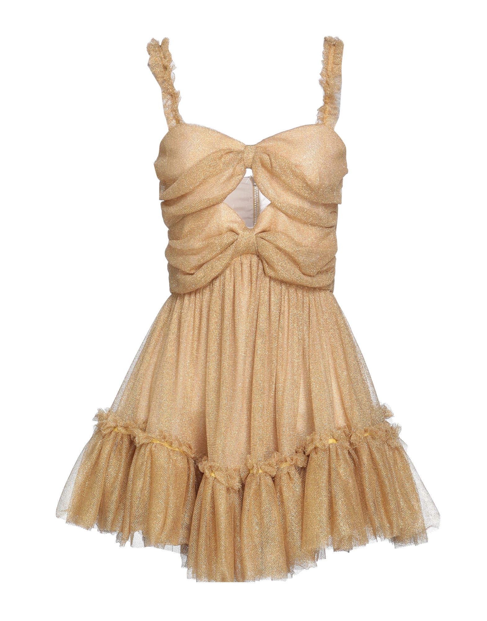 Teen Idol Short Dresses In Gold | ModeSens