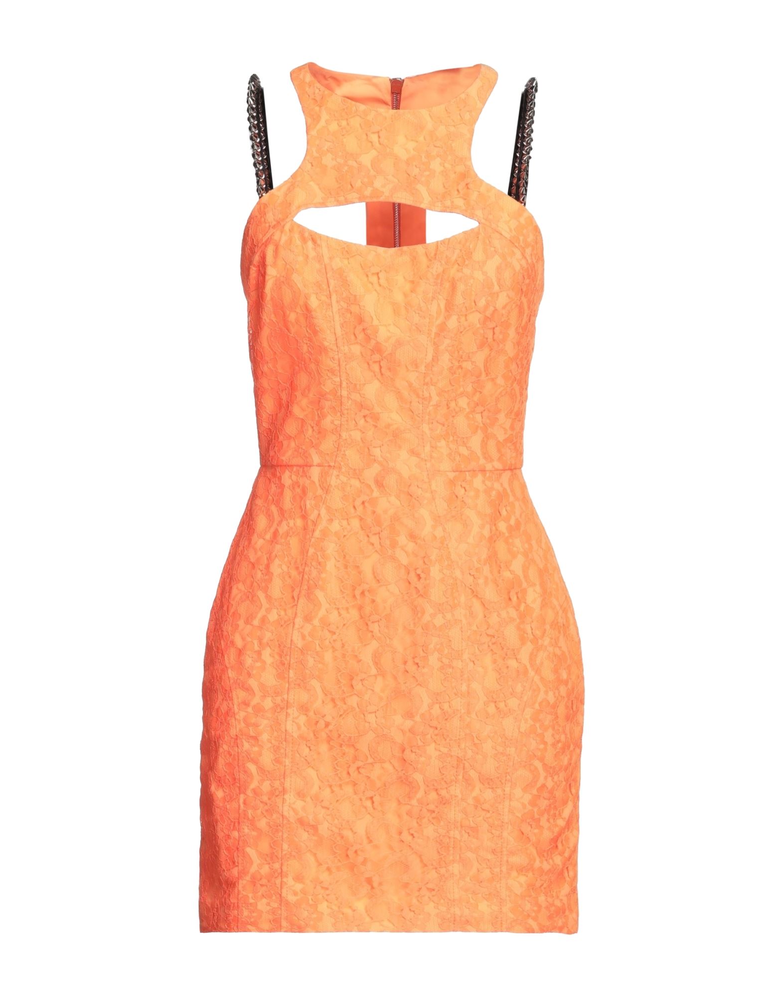 Philipp Plein Short Dresses In Orange