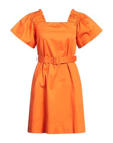 Kaos Woman Mini Dress Orange Size 2 Cotton
