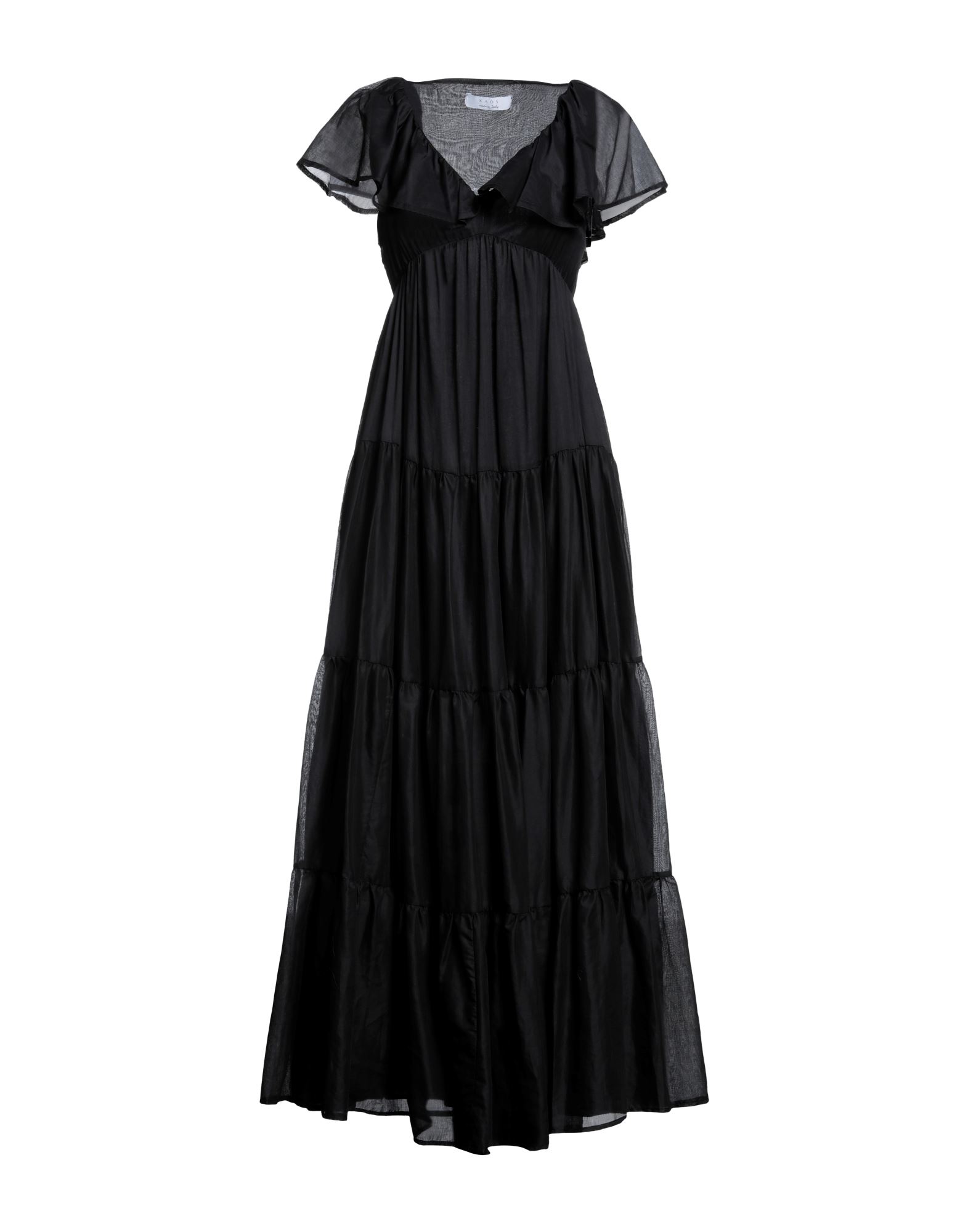 Kaos Long Dresses In Black