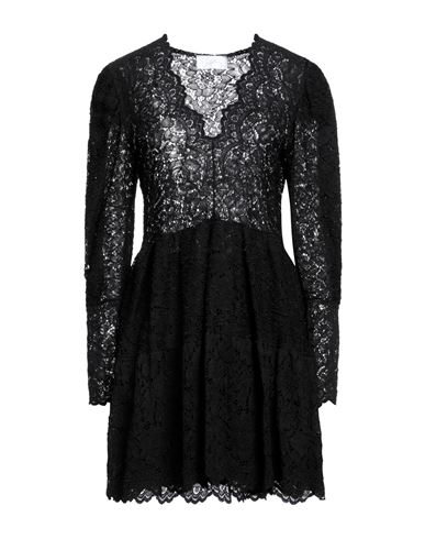 Soallure Woman Short Dress Black Size 8 Polyamide, Cotton