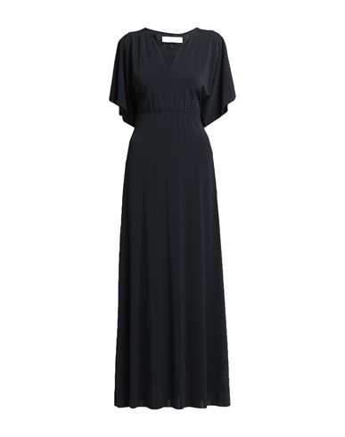 Kaos Woman Long Dress Black Size 4 Acetate, Polyamide, Elastane