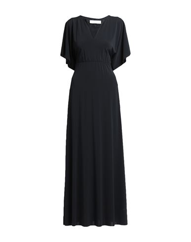 Kaos Woman Maxi Dress Black Size 6 Acetate, Polyamide, Elastane