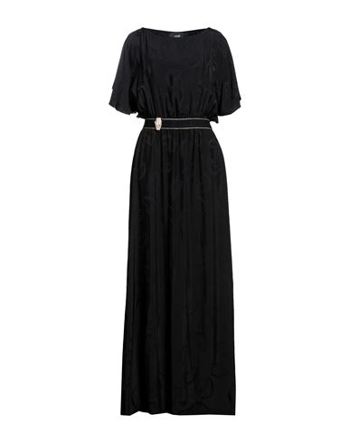 Cavalli Class Woman Long Dress Black Size 12 Viscose
