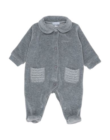 Nanán Newborn Girl Baby Jumpsuits Grey Size 0 Cotton, Polyester