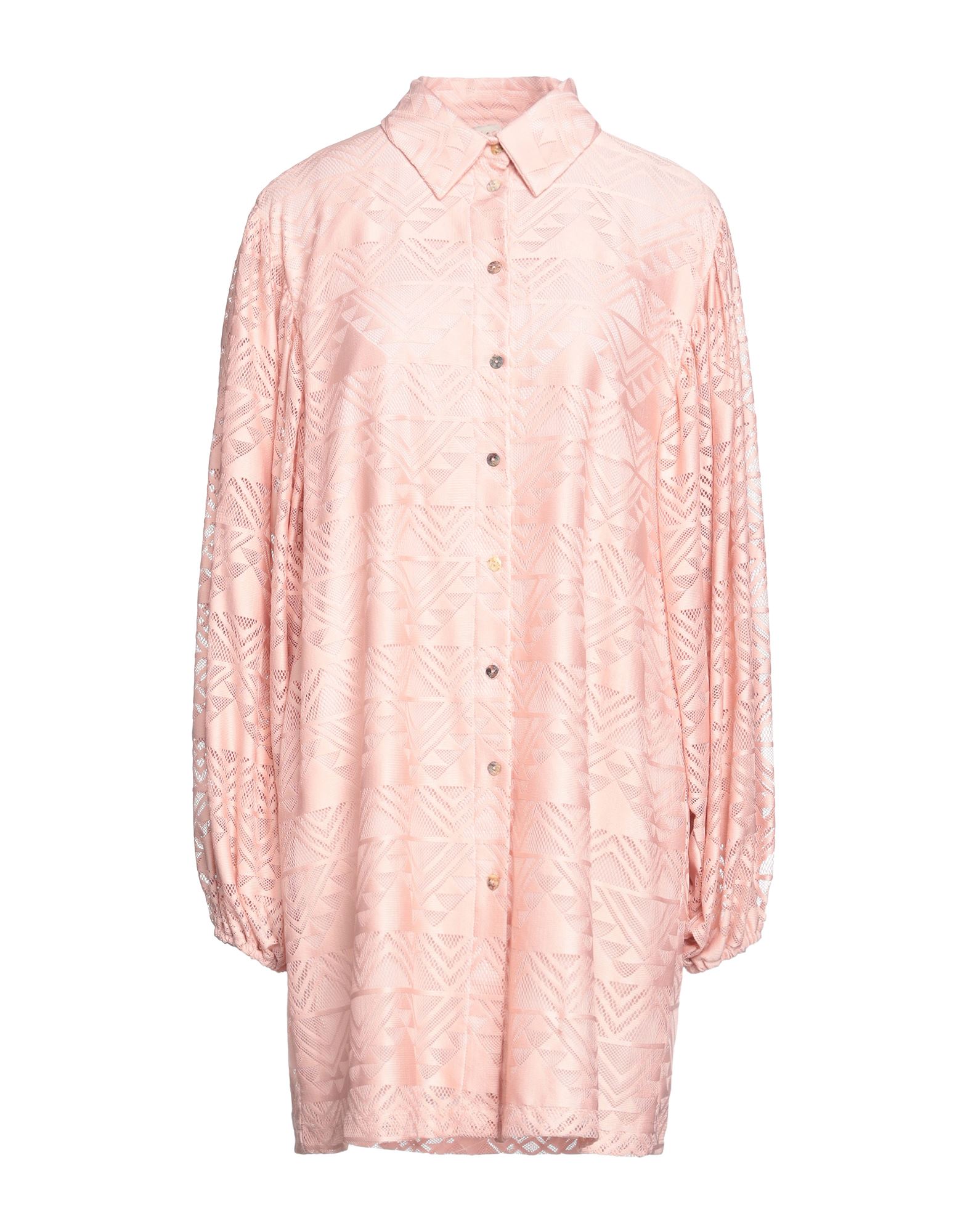 HAVEONE HAVEONE WOMAN MINI DRESS BLUSH SIZE M POLYESTER 