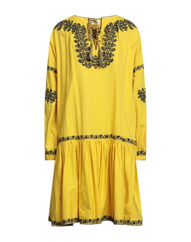 P.a.r.o.s.h P. A.r. O.s. H. Woman Midi Dress Yellow Size S Cotton