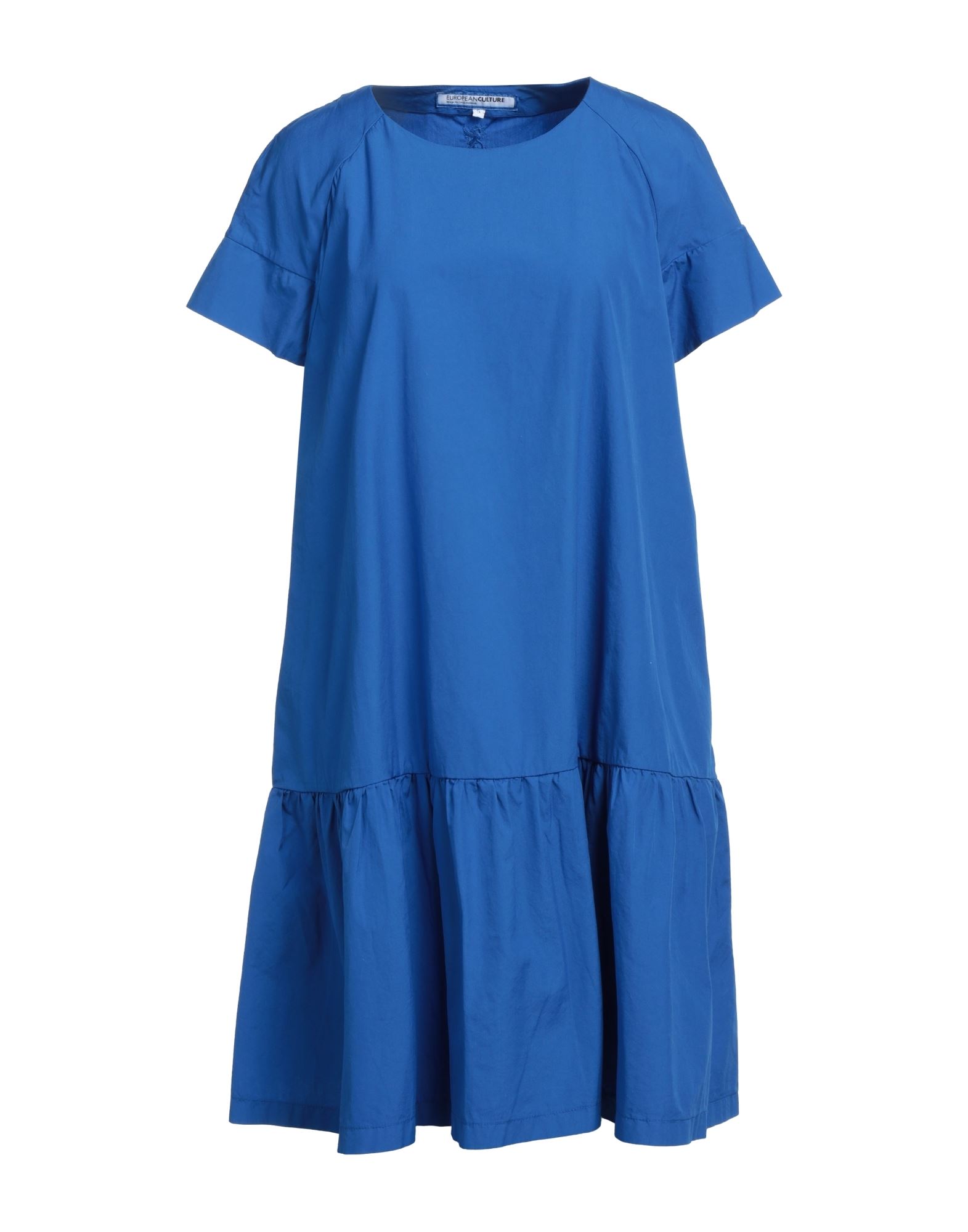 European Culture Short Dresses In Blue
