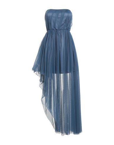 Siste's Woman Mini Dress Blue Size L Polyester, Cotton, Elastane