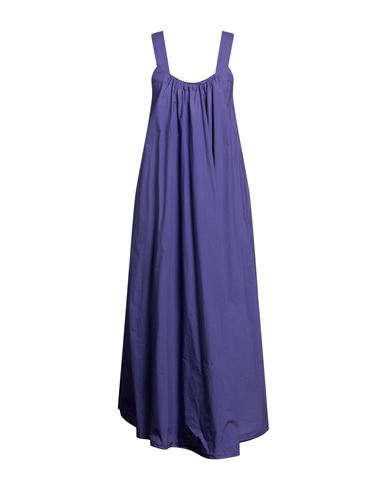 Alessia Santi Woman Long Dress Purple Size 6 Cotton
