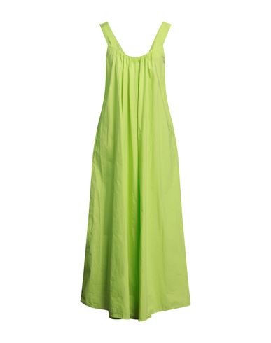 Alessia Santi Woman Long Dress Acid Green Size 6 Cotton