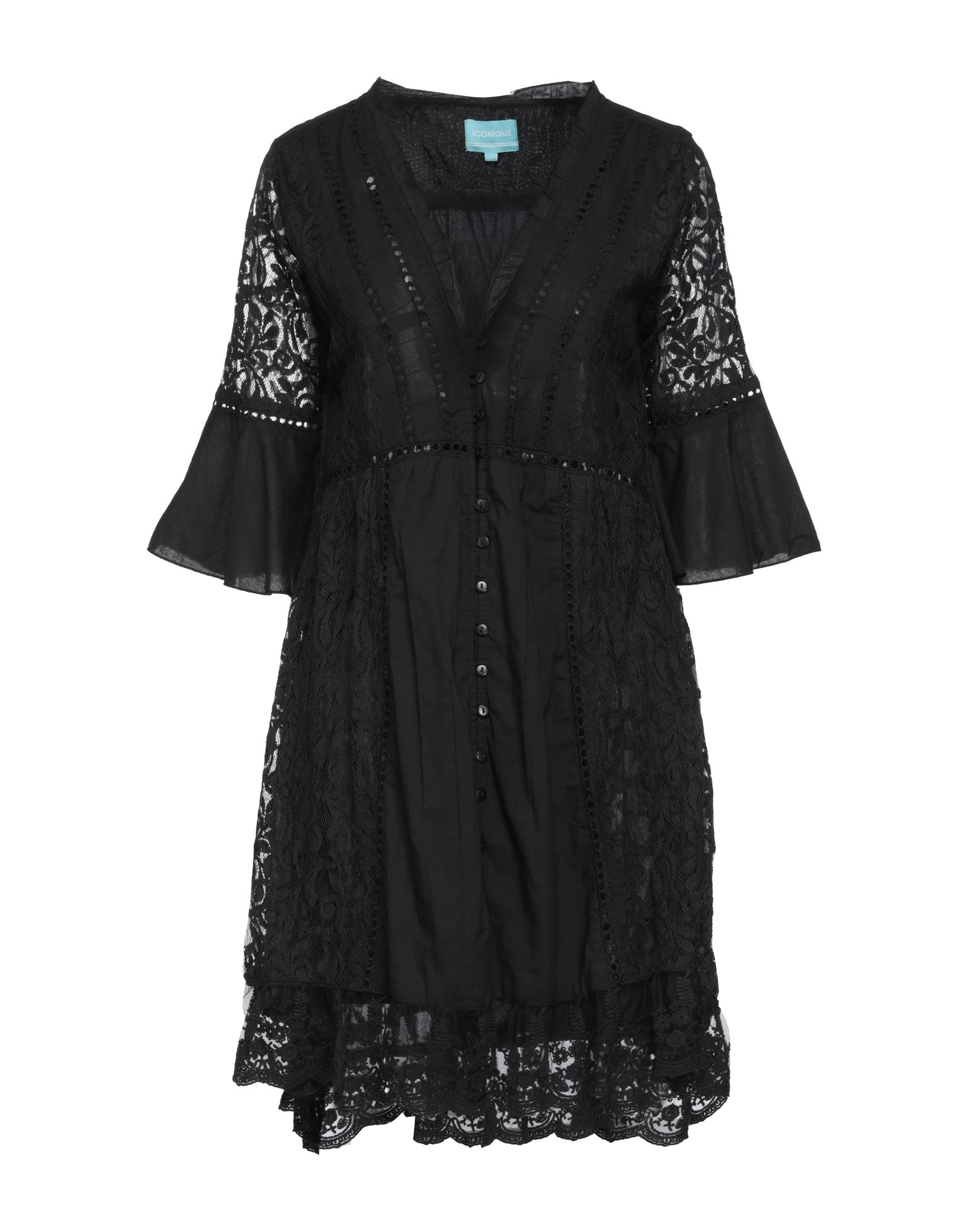 Iconique Short Dresses In Black