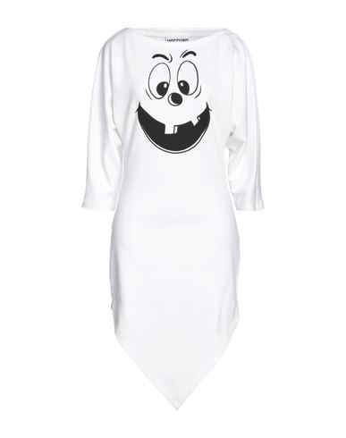 Moschino Woman Mini Dress White Size 8 Cotton, Elastane