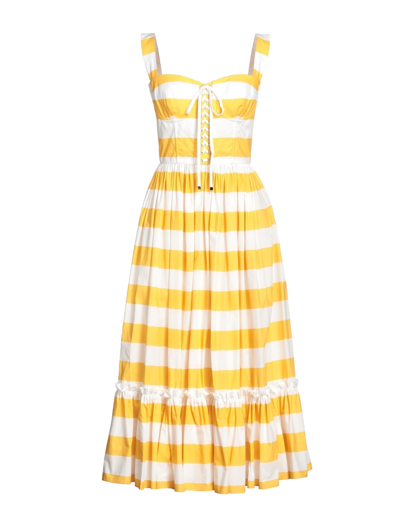 Dolce & Gabbana Midi Dresses In Yellow