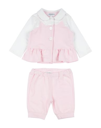 Simonetta Tiny Newborn Girl Baby Set Pink Size 3 Cotton, Elastane