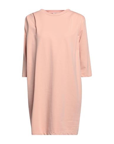Kate By Laltramoda Woman Mini Dress Blush Size M Cotton, Elastane In Pink