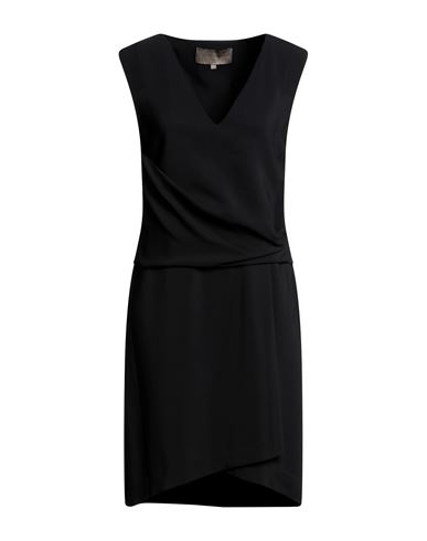 Simona Corsellini Woman Mini Dress Black Size 12 Viscose, Elastane