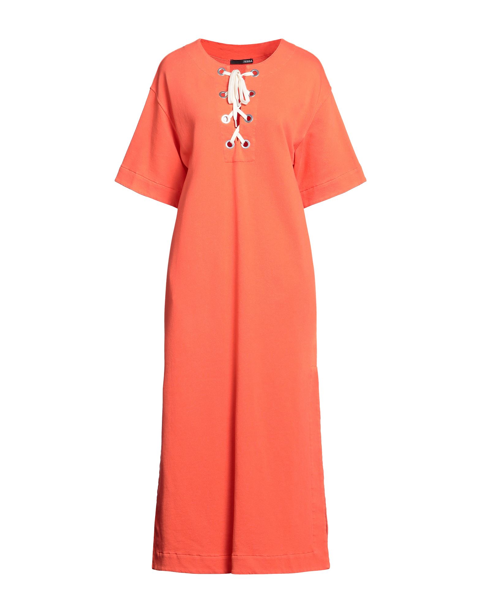 Tessa . Midi Dresses In Orange
