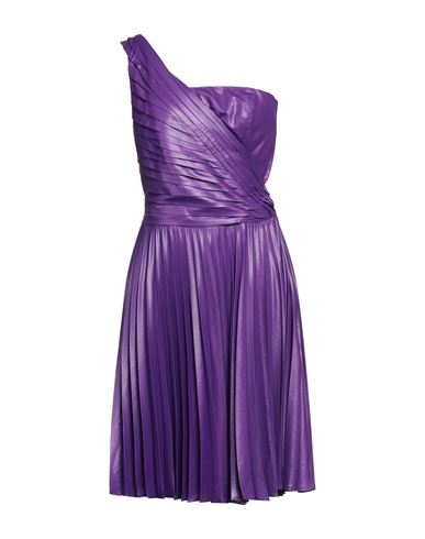 Marc Ellis Woman Midi Dress Purple Size 6 Polyester, Viscose