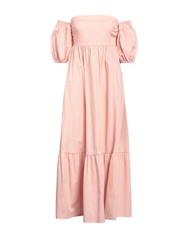 Vicolo Woman Midi Dress Pink Size S Cotton