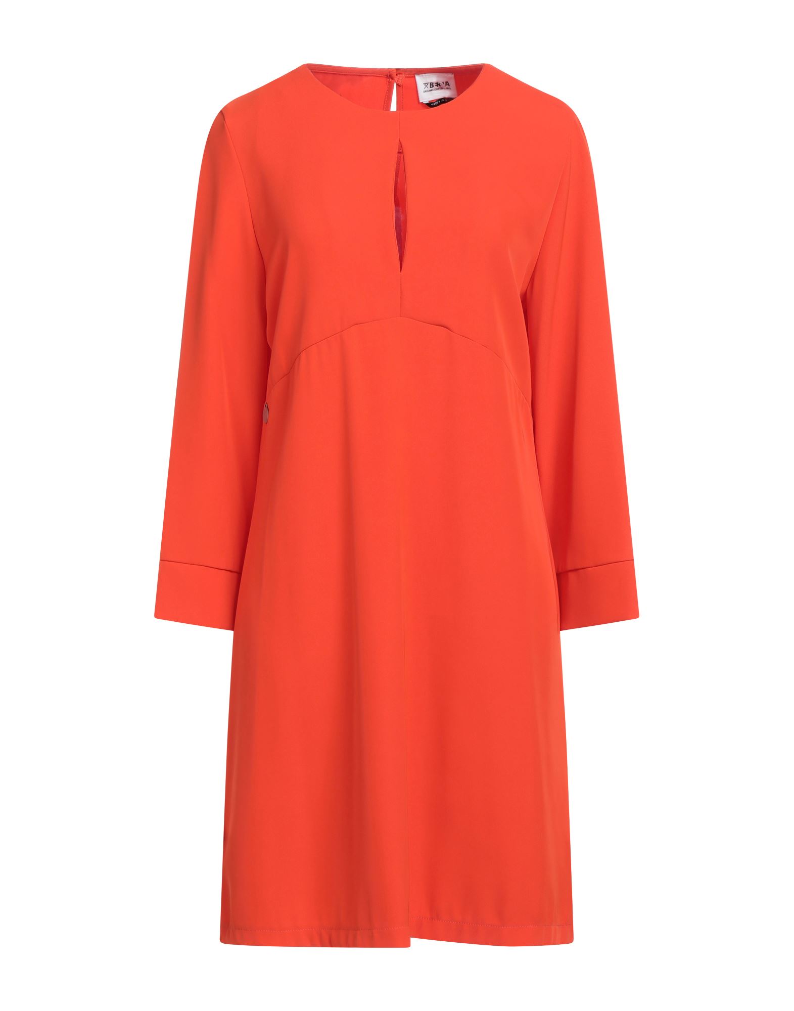 Berna Woman Mini Dress Orange Size Xs Polyester, Elastane