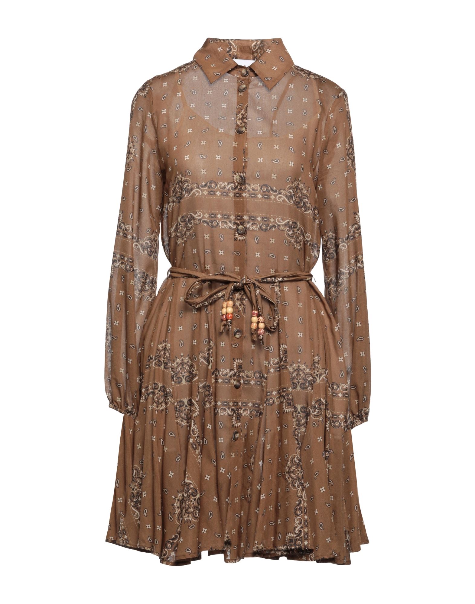 Bazar Deluxe Short Dresses In Brown