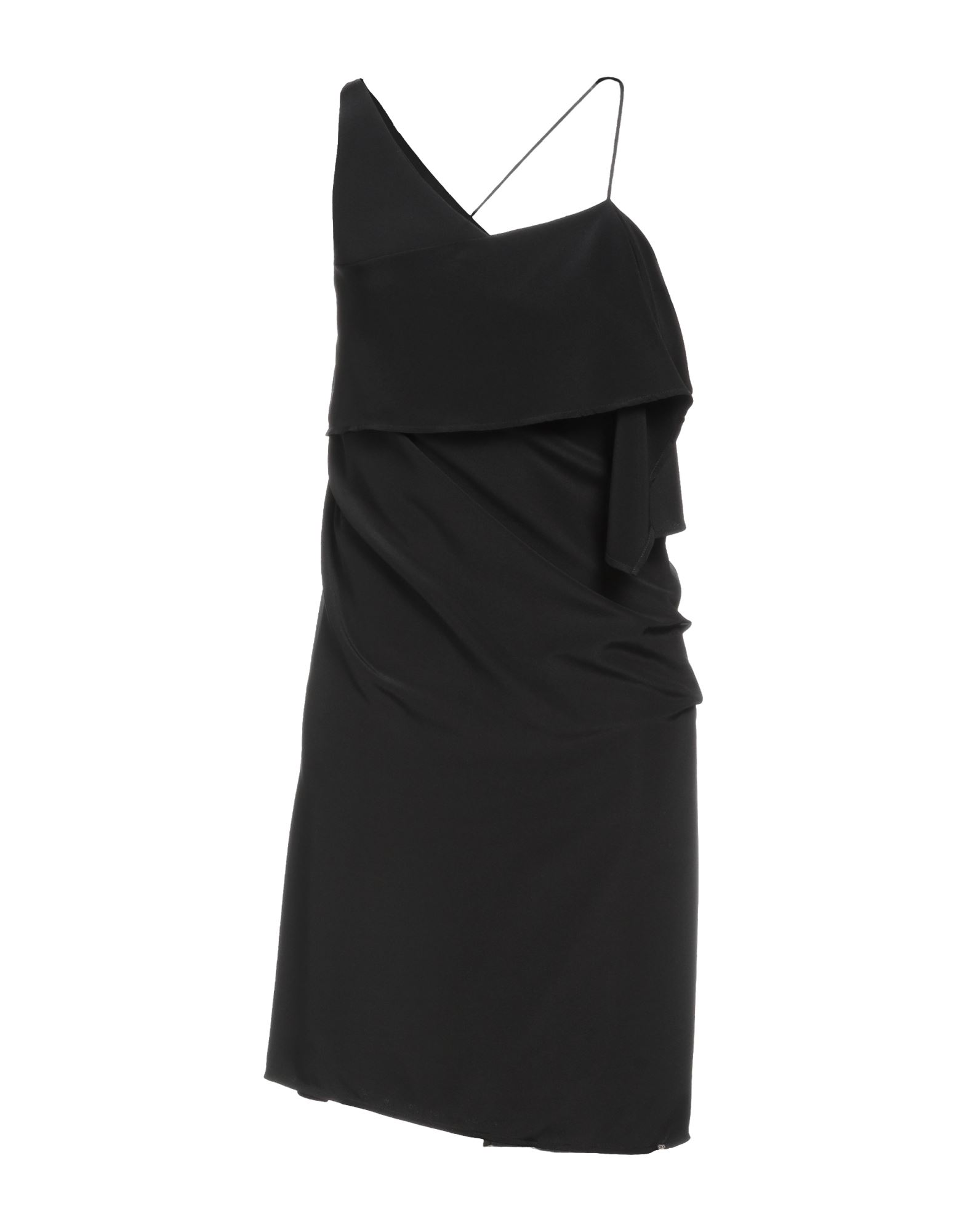 Shop Sportmax Woman Midi Dress Black Size 8 Silk, Elastane