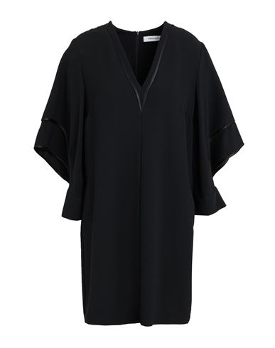 Shop Simona Corsellini Woman Mini Dress Black Size 4 Polyester, Elastane