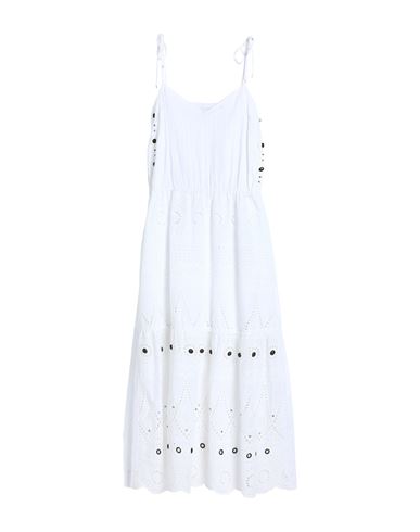 Simona Corsellini Woman Maxi Dress White Size 2 Polyester, Cotton
