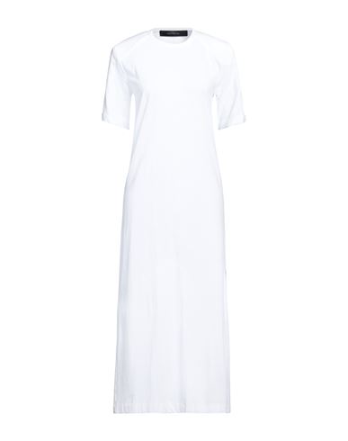 Federica Tosi Woman Midi Dress White Size 6 Cotton