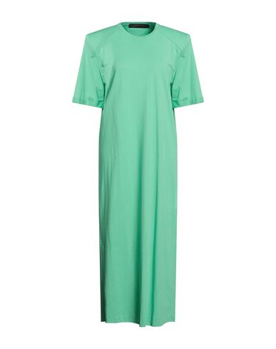 Federica Tosi Woman Midi Dress Light Green Size 6 Cotton