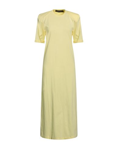 Federica Tosi Woman Midi Dress Yellow Size 10 Cotton