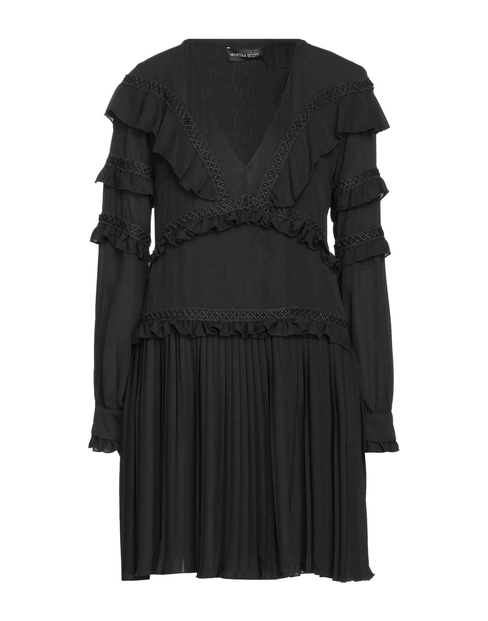 Vanessa Scott Short Dresses In Black