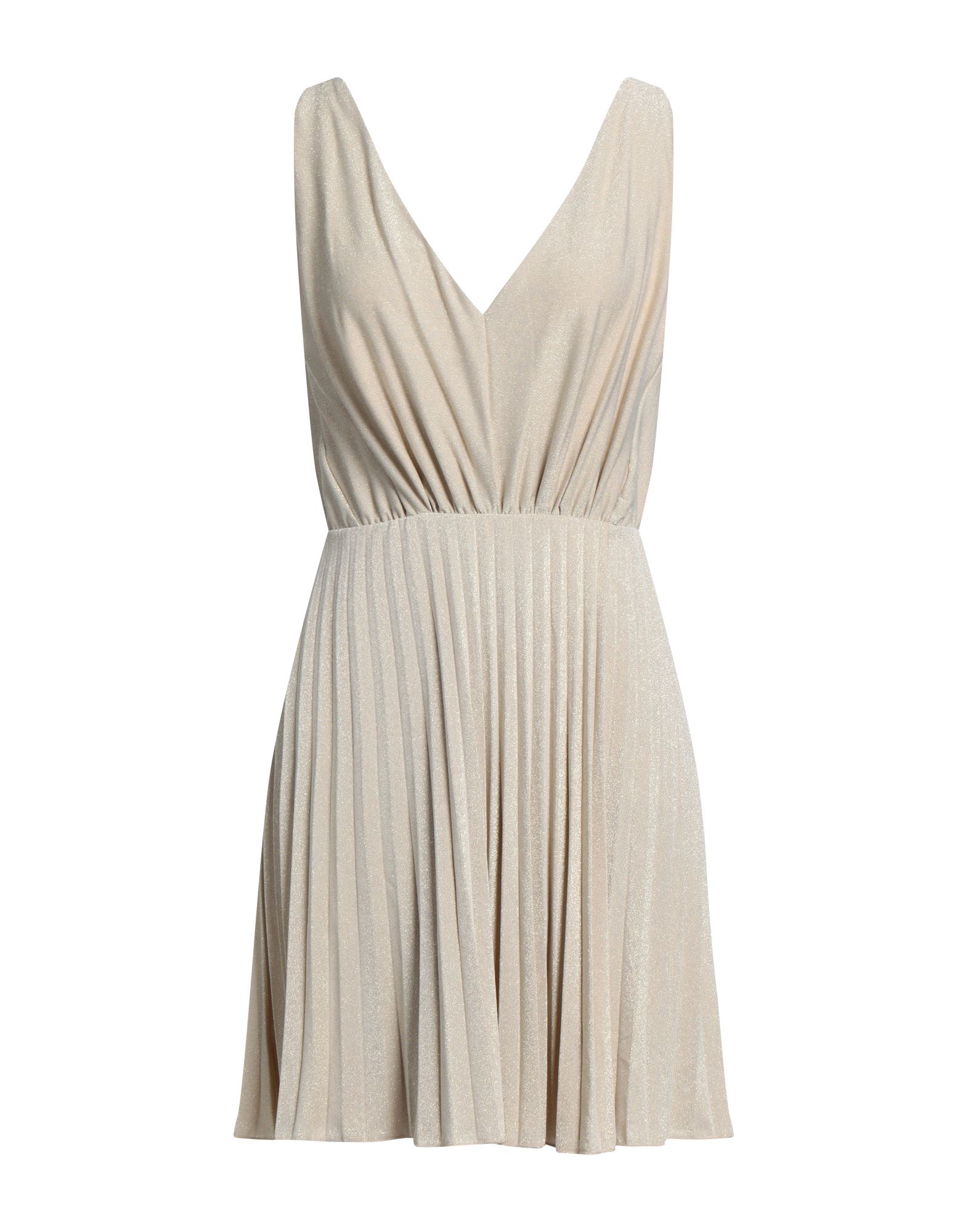 Vanessa Scott Short Dresses In Beige