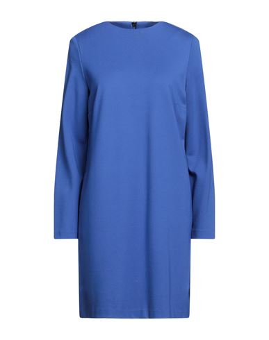 Emma & Gaia Woman Mini Dress Blue Size 4 Viscose, Polyamide, Elastane