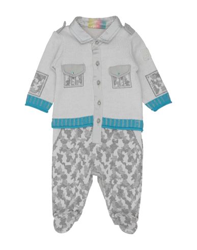 Amore Is Me ! Newborn Boy Baby Jumpsuits & Overalls Light Grey Size 3 Viscose, Polyester