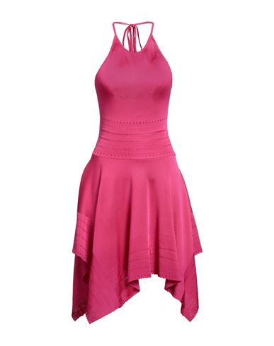 Alexandre Vauthier Woman Midi Dress Fuchsia Size 4 Viscose, Elastane, Brass, Glass In Pink
