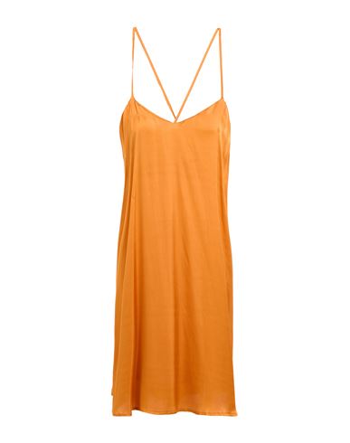 Haveone Woman Mini Dress Orange Size M Viscose In Orange