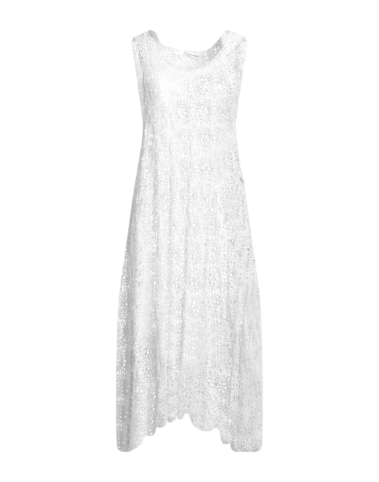 Un-namable Midi Dresses In White