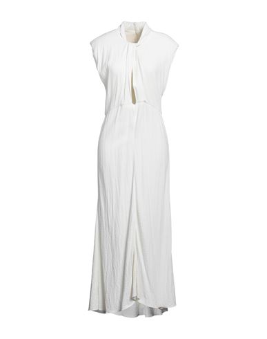 Isabel Marant Woman Maxi Dress White Size 8 Viscose, Virgin Wool, Elastane