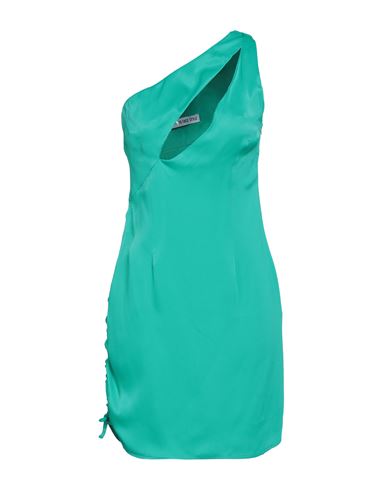 Face To Face Style Woman Short Dress Emerald Green Size 4 Viscose