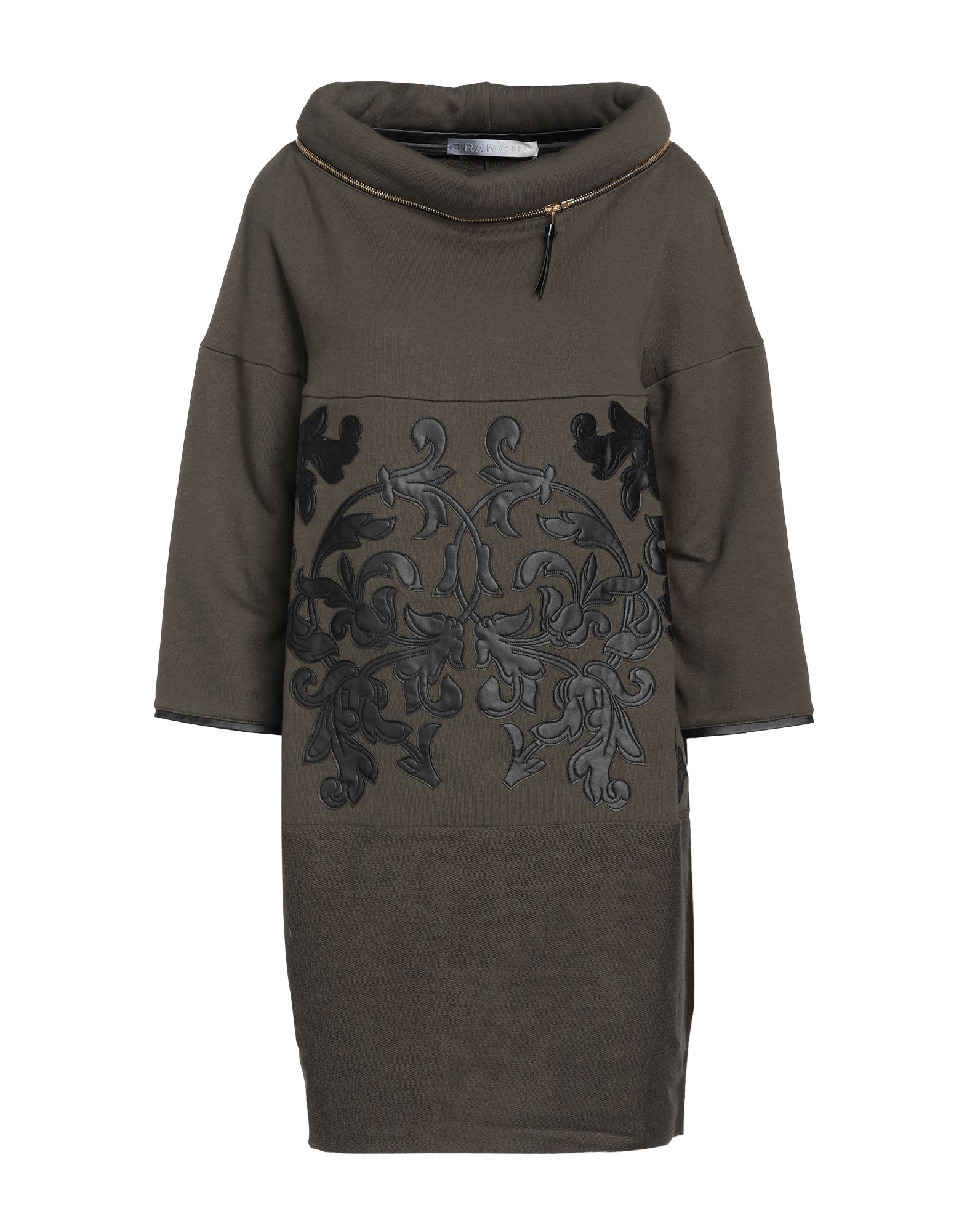Brancus Short Dresses In Green
