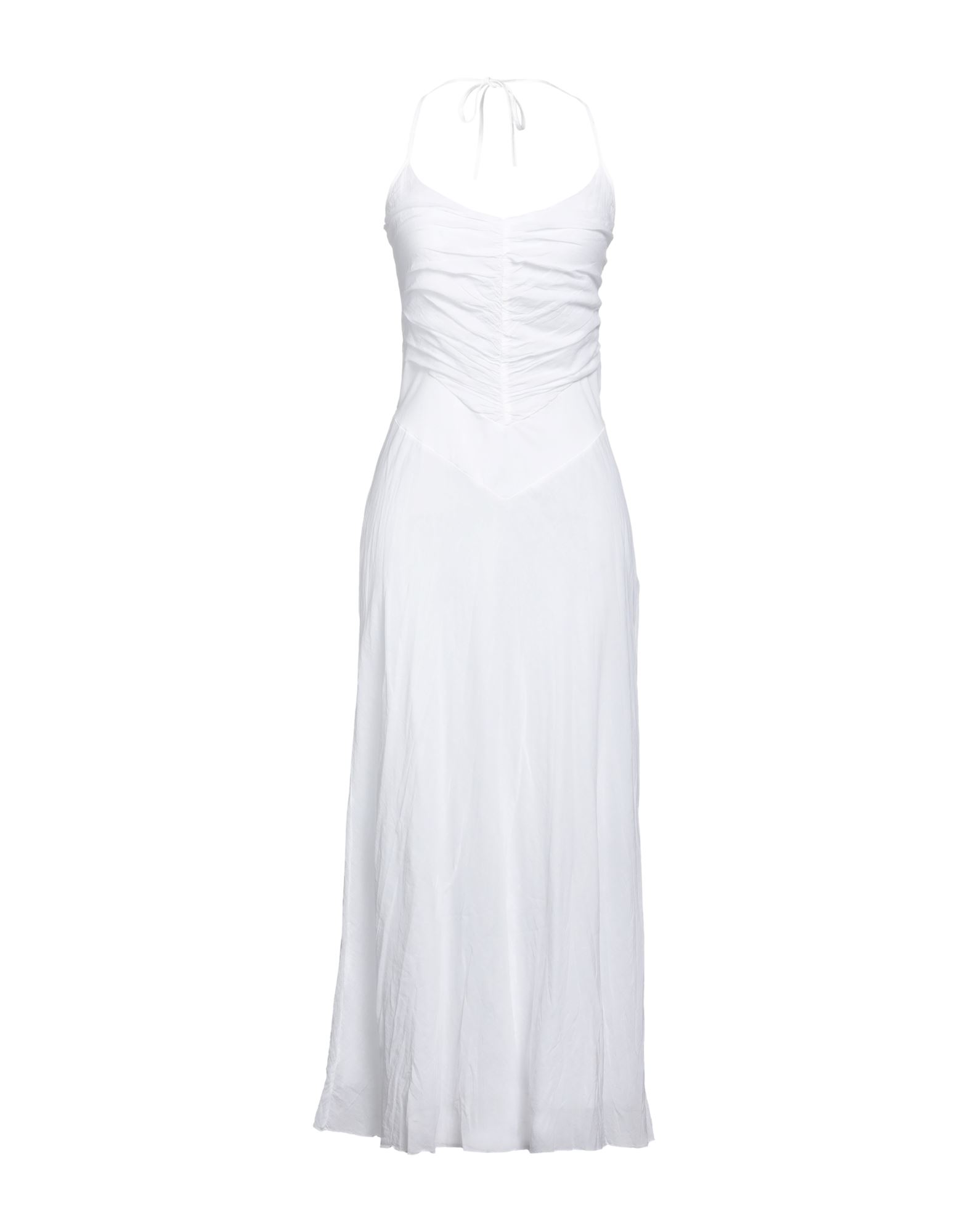 European Culture Midi Dresses In White