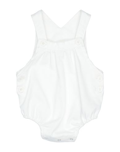 Douuod Newborn Girl Baby Bodysuit White Size 0 Cotton, Polyester, Elastane