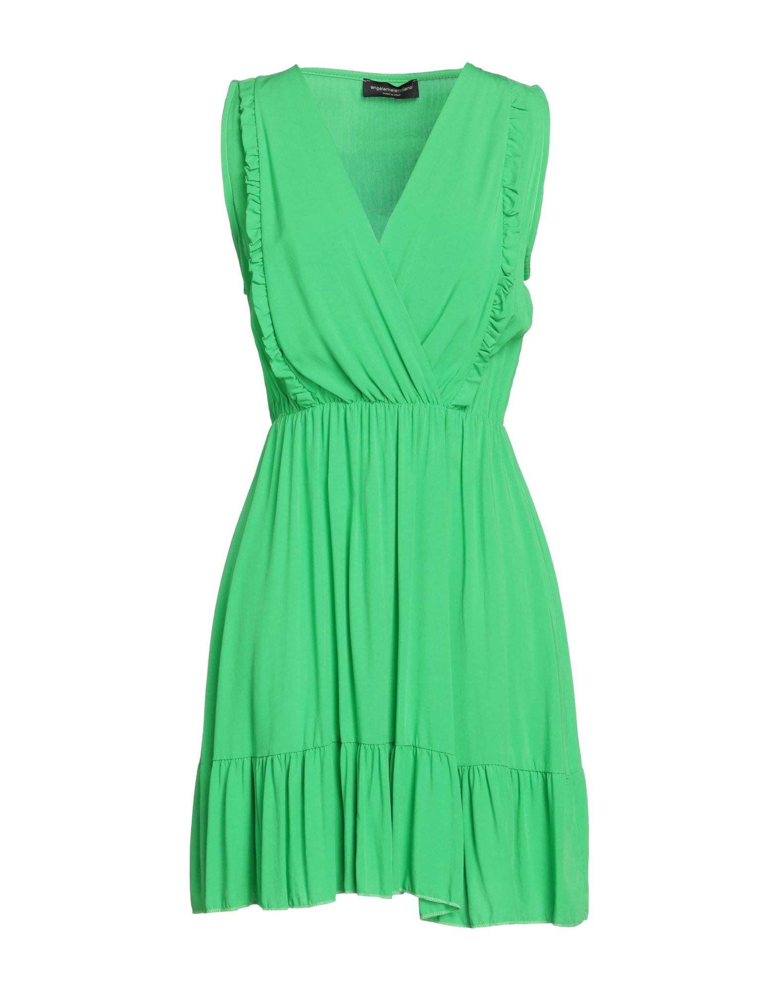 Angela Mele Milano Short Dresses In Green