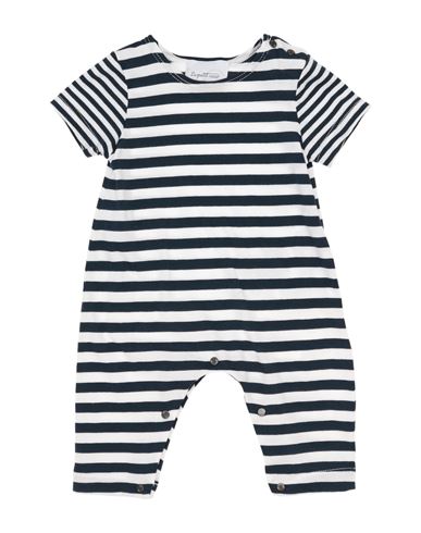 Le Petit Coco Newborn Boy Baby Jumpsuits Midnight Blue Size 1 Cotton