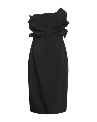 Woman Midi dress Black Size 4 Polyester, Elastane
